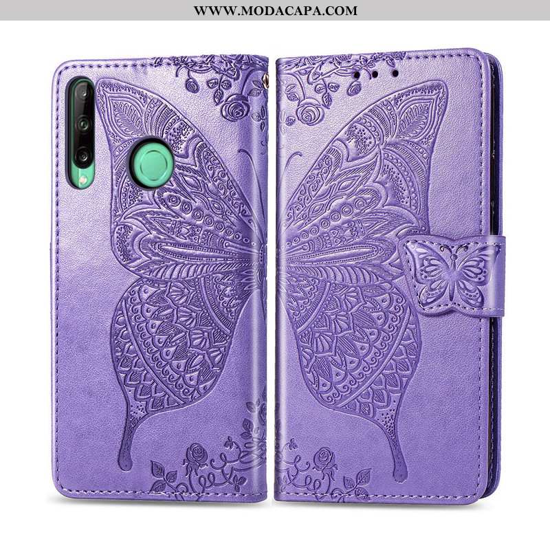 Capa Huawei P40 Lite E Protetoras Borboleta Roxa Cordao Fofas Telemóvel Cases Online