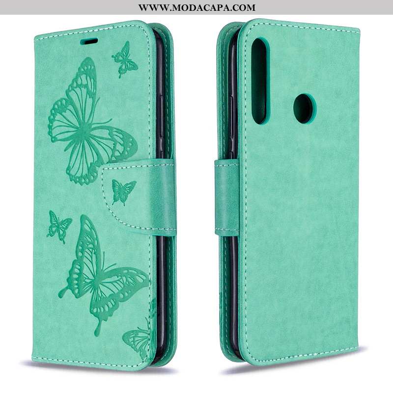 Capa Huawei P40 Lite E Couro Cases Florido Capas Vermelho Protetoras Cover Baratos