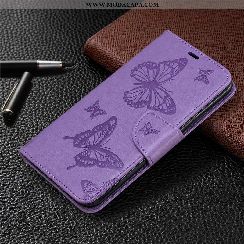 Capa Huawei P40 Lite E Couro Cases Florido Capas Vermelho Protetoras Cover Baratos