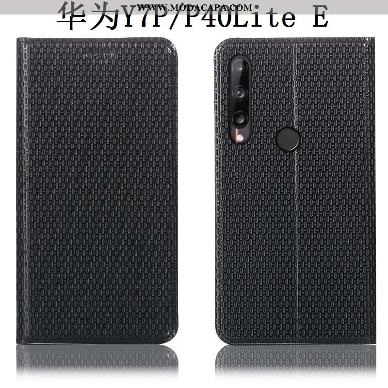 Capa Huawei P40 Lite E Protetoras Completa Cases Cover Antiqueda Couro Legitimo Marrom Promoção