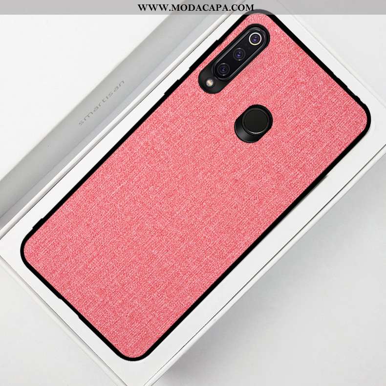 Capas Huawei P40 Lite E Protetoras Tecido Telemóvel Silicone Resistente Soft Azul Escuro Online