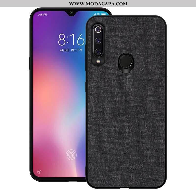 Capas Huawei P40 Lite E Protetoras Tecido Telemóvel Silicone Resistente Soft Azul Escuro Online