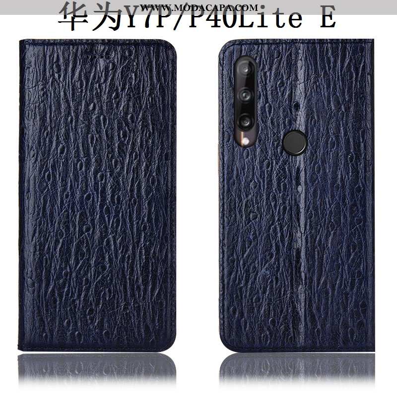 Capa Huawei P40 Lite E Protetoras Pássaro Antiqueda Couro Genuíno Completa Telemóvel Vermelho Barato