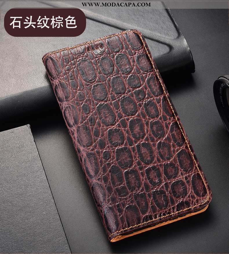 Capa Huawei P40 Lite E Protetoras Completa Capas Cor De Vinho Antiqueda Cover Couro Genuíno Baratas