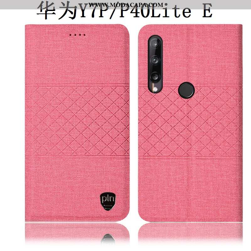 Capas Huawei P40 Lite E Couro Completa Antiqueda Cinza Midi Cover Telemóvel Baratas