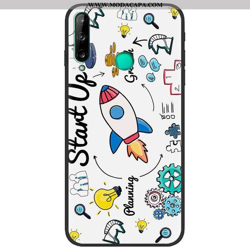 Capas Huawei P40 Lite E Soft Criativas Protetoras Fosco Pretas Azul Escuro Desenho Animado Venda