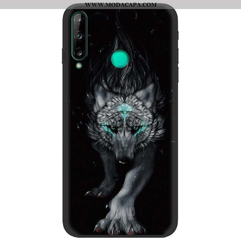 Capas Huawei P40 Lite E Soft Criativas Protetoras Fosco Pretas Azul Escuro Desenho Animado Venda