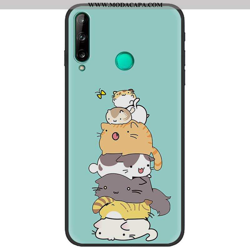 Capas Huawei P40 Lite E Soft Criativas Protetoras Fosco Pretas Azul Escuro Desenho Animado Venda