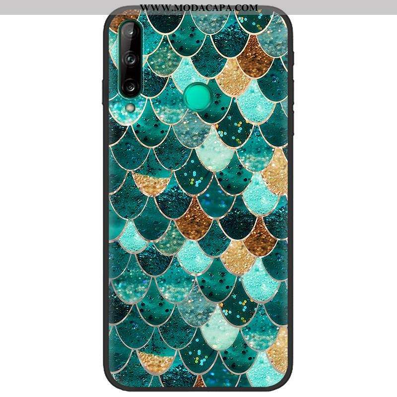 Capas Huawei P40 Lite E Soft Criativas Protetoras Fosco Pretas Azul Escuro Desenho Animado Venda