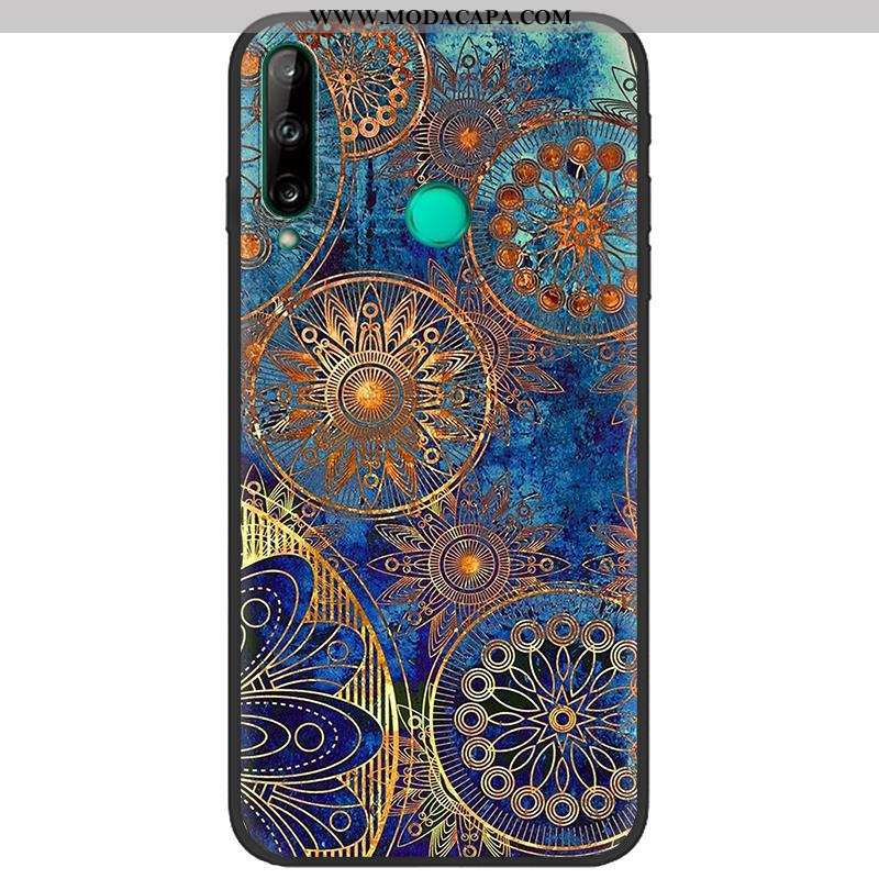 Capas Huawei P40 Lite E Soft Criativas Protetoras Fosco Pretas Azul Escuro Desenho Animado Venda