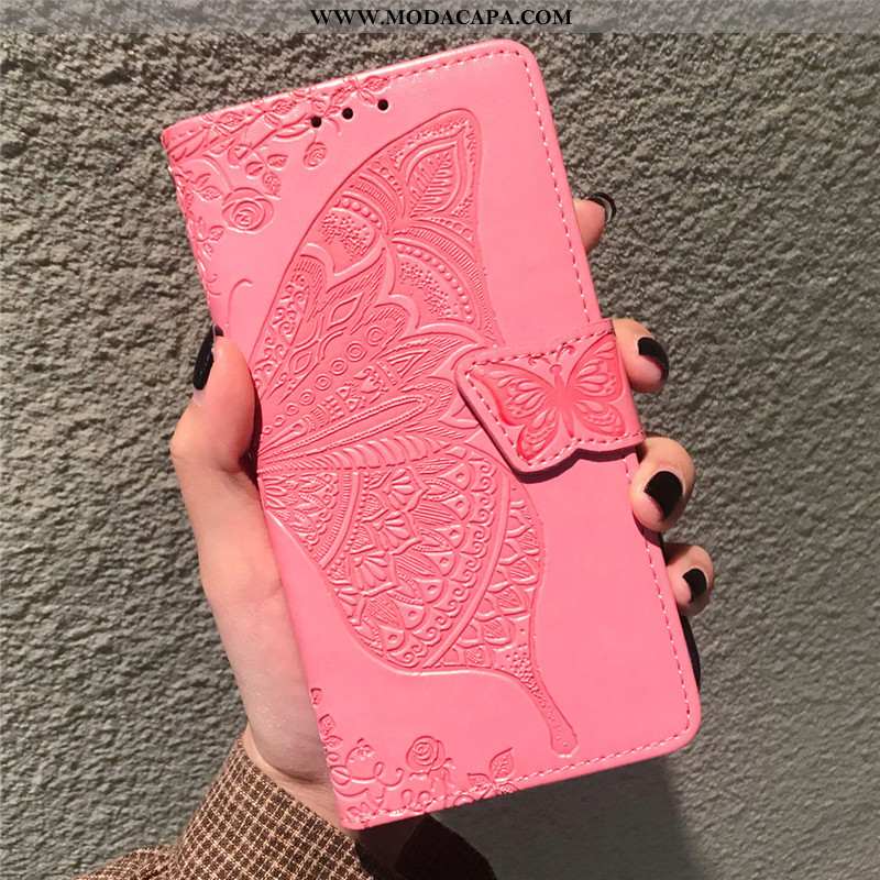 Capas Huawei P40 Lite Bonitos Telemóvel Couro Lisas Cover Cases Florido Promoção