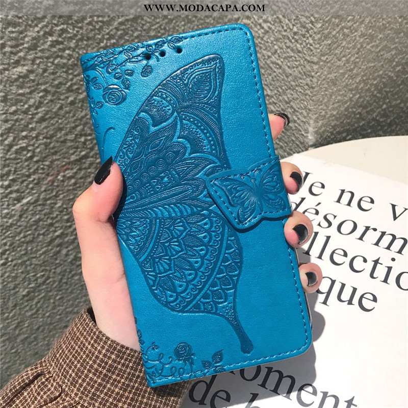 Capas Huawei P40 Lite Bonitos Telemóvel Couro Lisas Cover Cases Florido Promoção