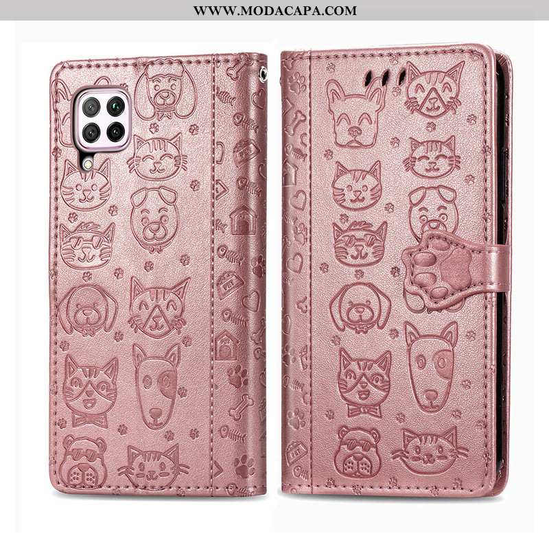 Capa Huawei P40 Lite Fofas Cover Telemóvel Roxa Antiqueda Florida Catinet Barato