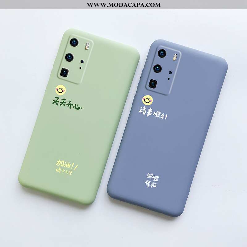 Capas Huawei P40 Pro Protetoras Cases Verde Super Tendencia Silicone Antiqueda Online