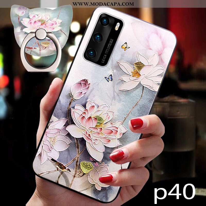 Capas Huawei P40 Pro Tendencia Cases Completa Protetoras Silicone Malha Telemóvel Venda