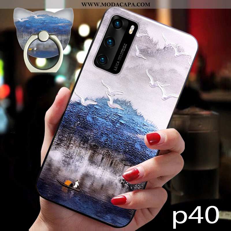 Capas Huawei P40 Pro Tendencia Cases Completa Protetoras Silicone Malha Telemóvel Venda