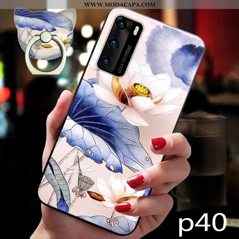 Capas Huawei P40 Pro Tendencia Cases Completa Protetoras Silicone Malha Telemóvel Venda