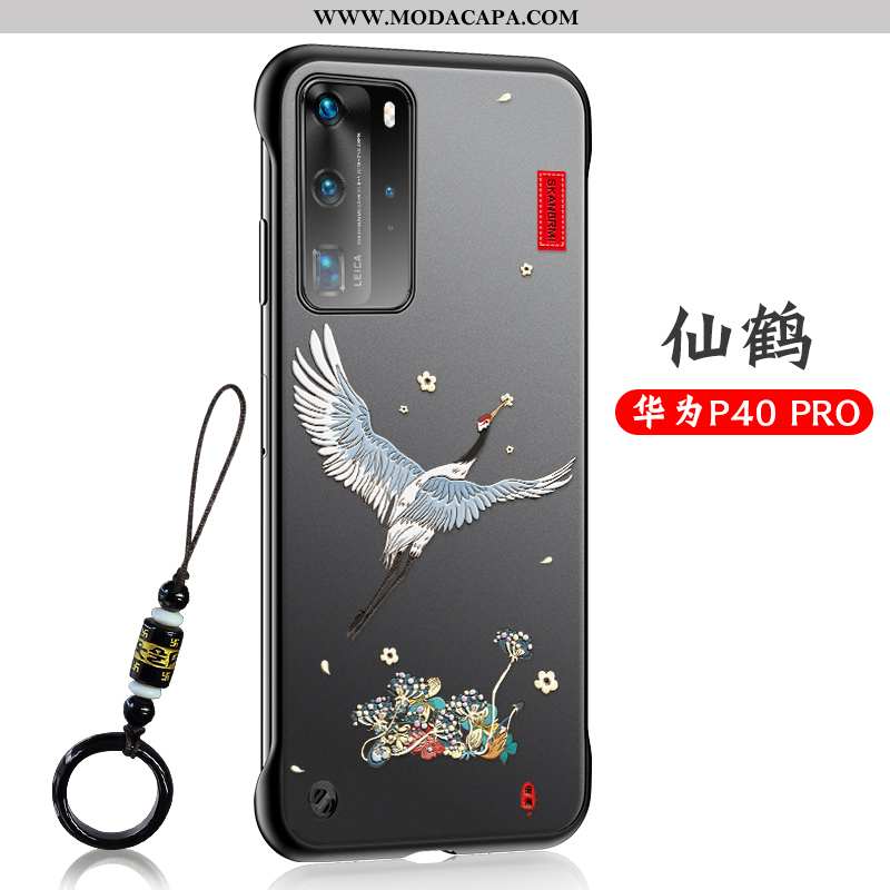 Capas Huawei P40 Pro Slim Armação Protetoras Transparente Personalizada Malha Sem Online