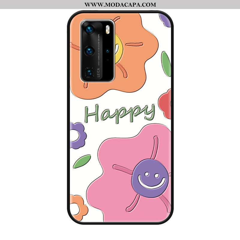 Capa Huawei P40 Pro Cordao Protetoras Cases Fosco Capas Vidro Silicone Promoção