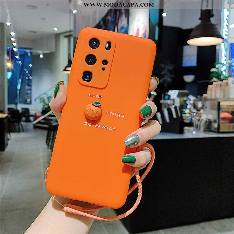 Capas Huawei P40 Pro Silicone Bonitos Criativas Protetoras Verde Malha Antiqueda Barato