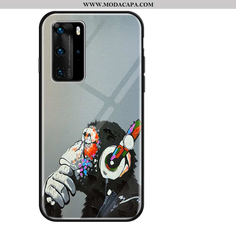 Capas Huawei P40 Pro Vidro Completa Soft Silicone Cordao Aço Promoção