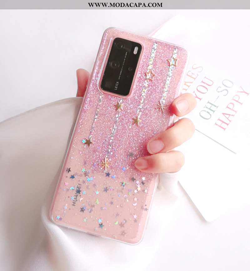 Capa Huawei P40 Pro Bonitos Tendencia Cola Completa Soft Capas Antiqueda Promoção