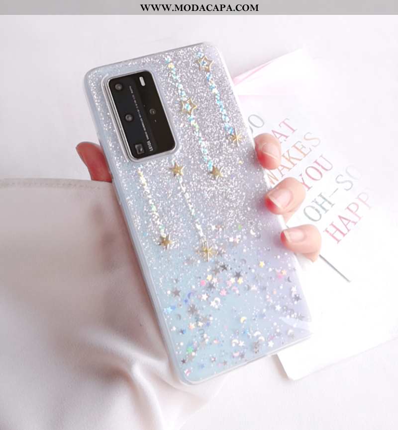 Capa Huawei P40 Pro Bonitos Tendencia Cola Completa Soft Capas Antiqueda Promoção