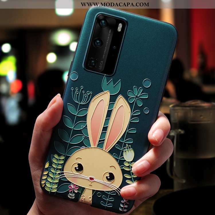 Capa Huawei P40 Pro Personalizado Protetoras Super Capas Fosco Vermelho Desenho Animado Online