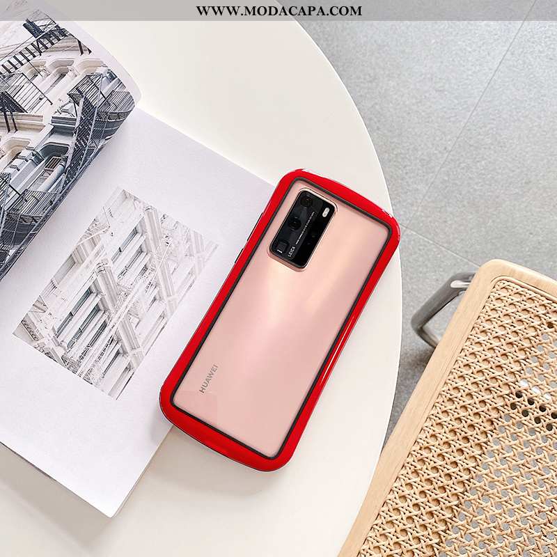 Capas Huawei P40 Pro Transparente Soft Telemóvel Antiqueda Nova Cases Baratas