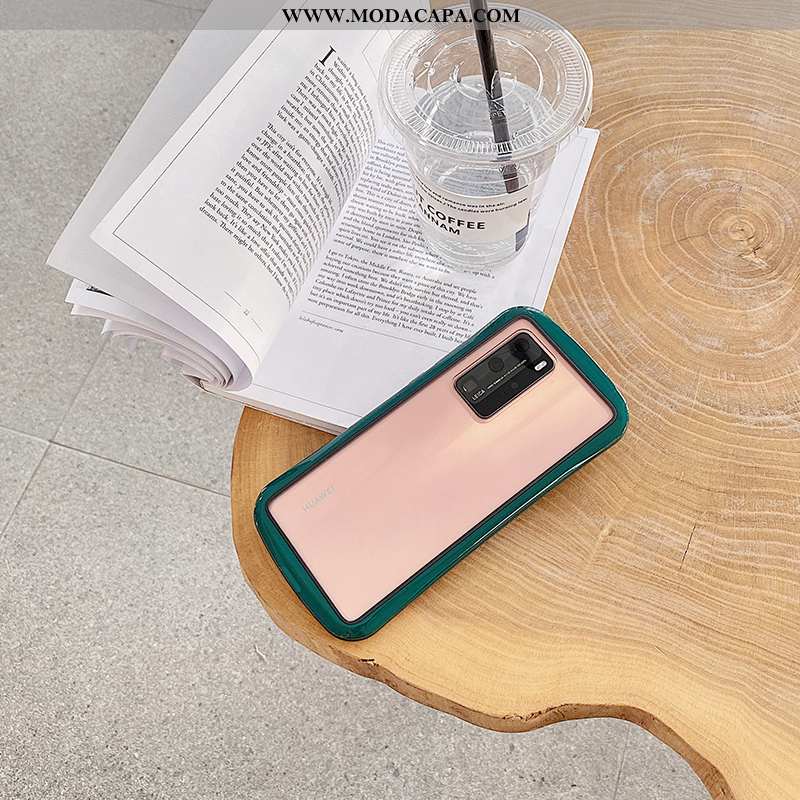 Capas Huawei P40 Pro Transparente Soft Telemóvel Antiqueda Nova Cases Baratas