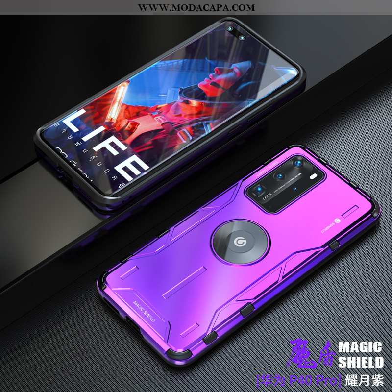 Capas Huawei P40 Pro Metalica Cases Roxa Protetoras Completa Silicone Comprar