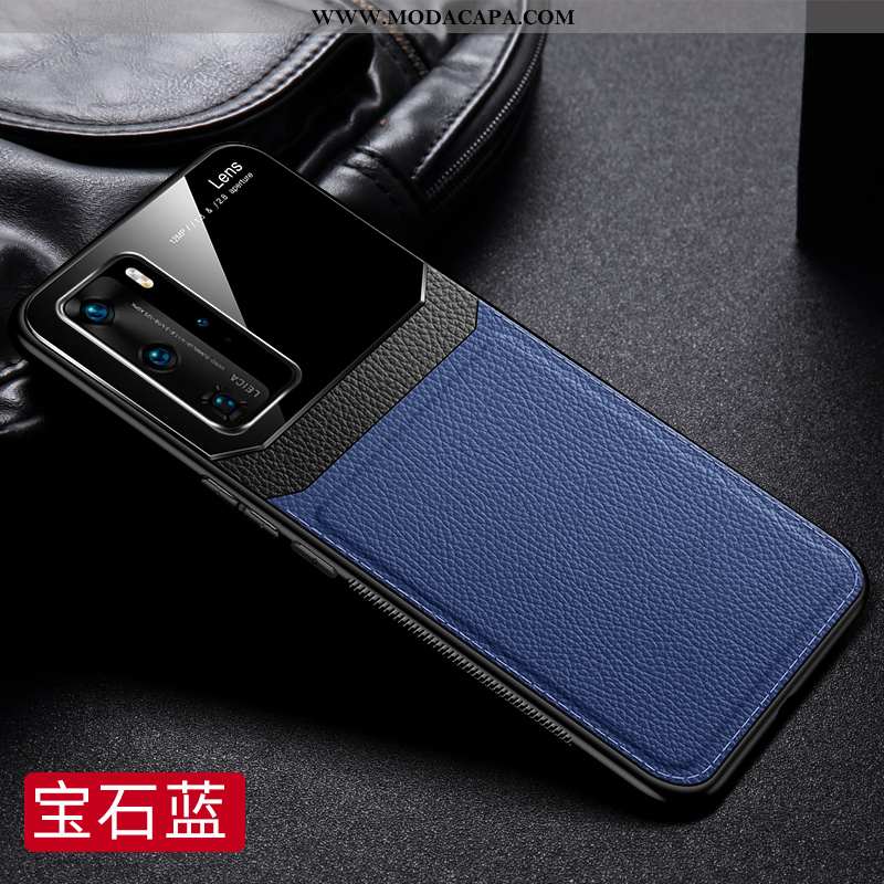 Capas Huawei P40 Pro Slim Novas Azul Escuro Pequena Telemóvel Vermelho Protetoras Barato