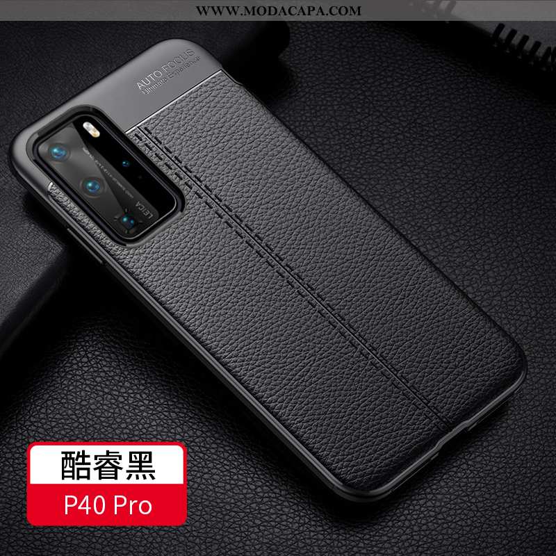Capa Huawei P40 Pro Tendencia Antiqueda Cases Preto Telemóvel Novas Protetoras Promoção