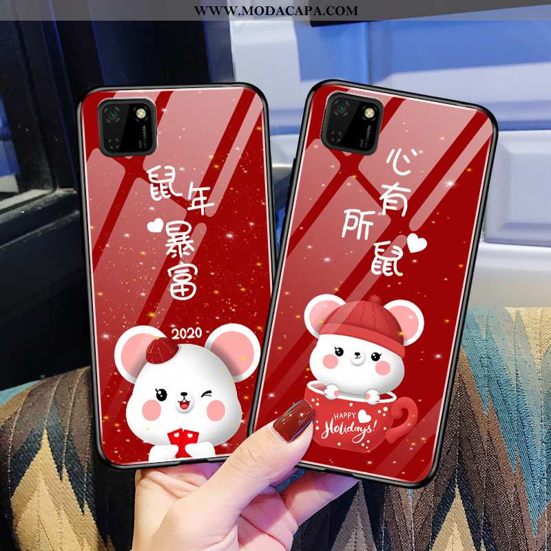 Capa Huawei Y5p Protetoras Novas Super Vermelho Cases Antiqueda Pequena Baratas