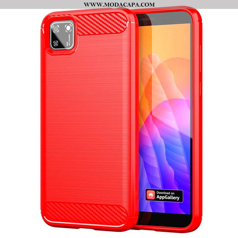 Capa Huawei Y5p Silicone Vermelho Seda Cases Protetoras Capas Soft Online