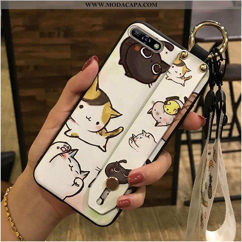 Capa Huawei Y6 2020 Fofas Cases 2020 Suporte Telemóvel Desenho Animado Protetoras Barato