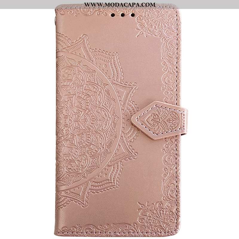 Capa Huawei Y6 2020 Silicone Couro Carteira Completa Cover Cases Rosa Comprar
