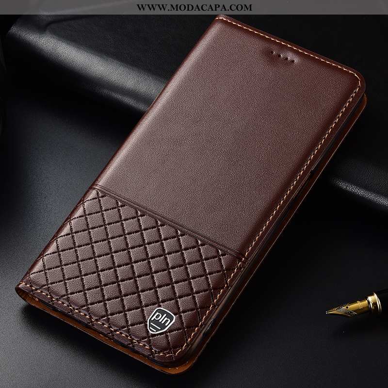 Capa Huawei Y6 2020 Protetoras Cases 2020 Completa Couro Antiqueda Preto Promoção