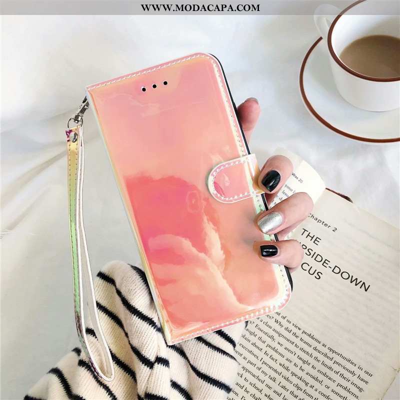 Capa Huawei Y6 2020 Soft Telemóvel Rosa Frente 2020 Colorida Cases Baratos