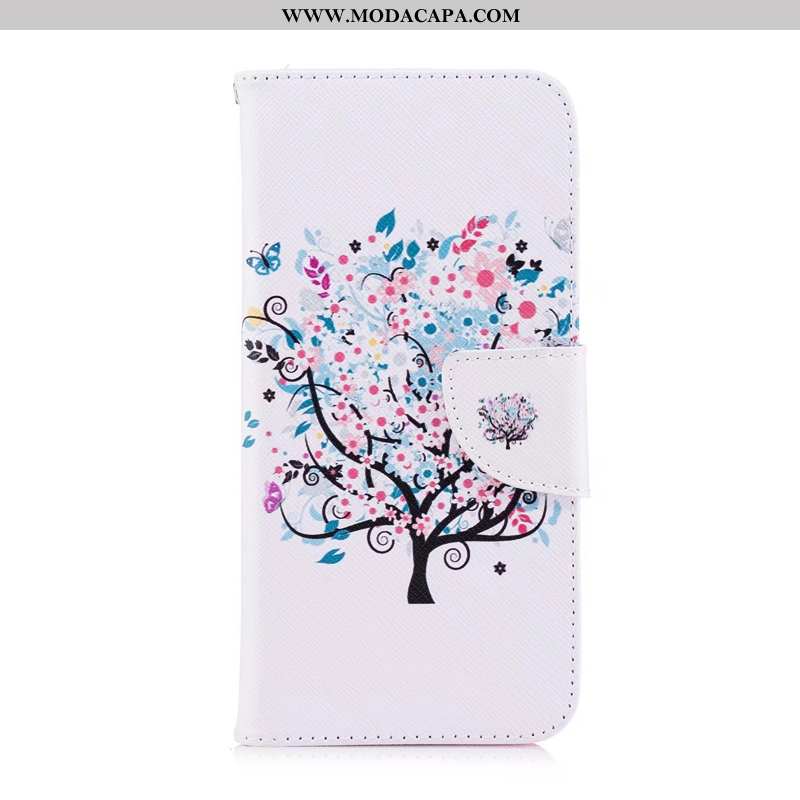 Capa Huawei Y6 2020 Protetoras Pintado Roxa 2020 Telemóvel Couro Cover Barato