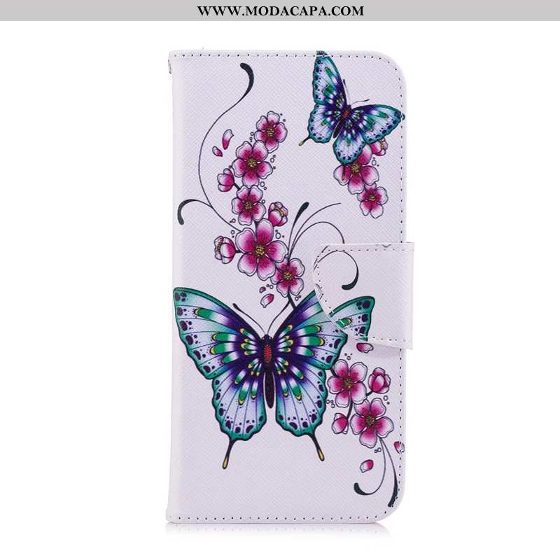 Capa Huawei Y6 2020 Protetoras Pintado Roxa 2020 Telemóvel Couro Cover Barato