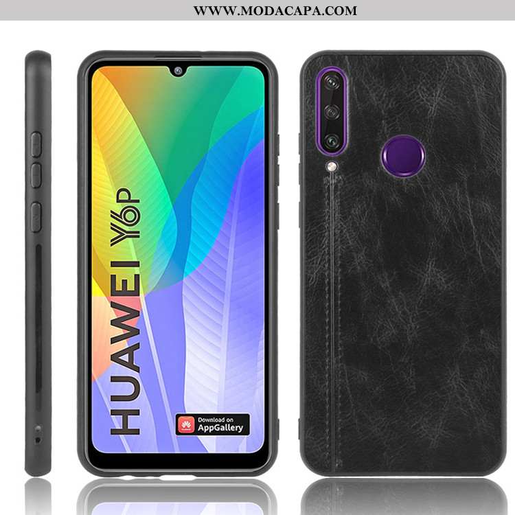 Capas Huawei Y6p Protetoras Cases Couro Telemóvel Resistente Antiqueda Barato