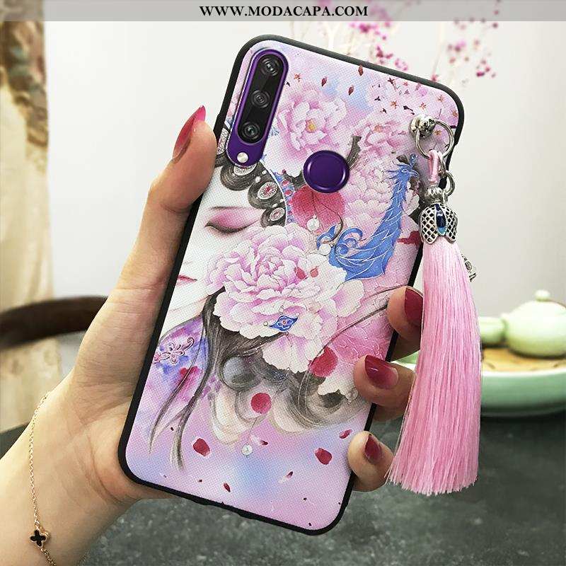 Capas Huawei Y6p Tendencia Vintage Protetoras Cases Rosa Soft Midi Baratas