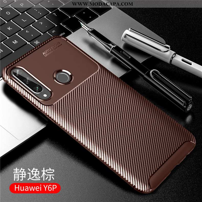 Capa Huawei Y6p Moda Capas Tendencia Calor Marrom Fosco De Grau Comprar