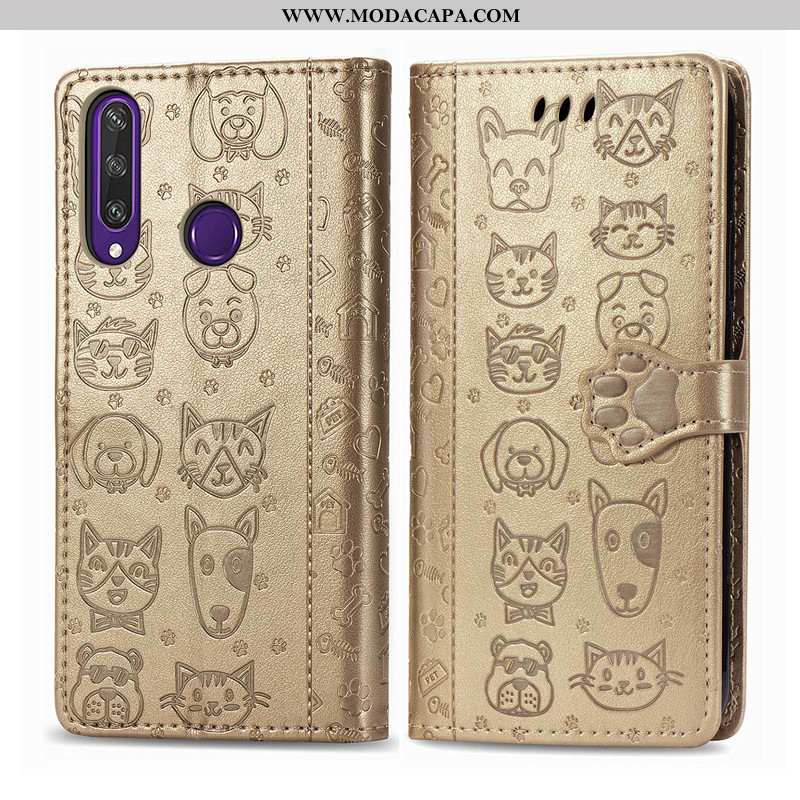 Capa Huawei Y6p Protetoras Floral Cachorro Capas Couro Gato Roxa Online