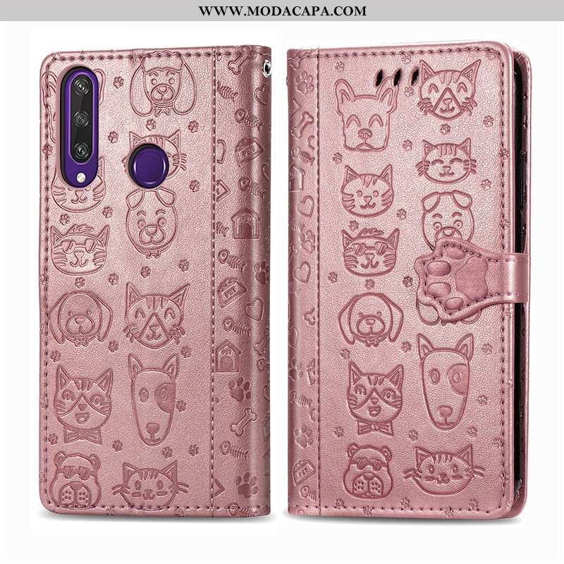 Capa Huawei Y6p Protetoras Floral Cachorro Capas Couro Gato Roxa Online