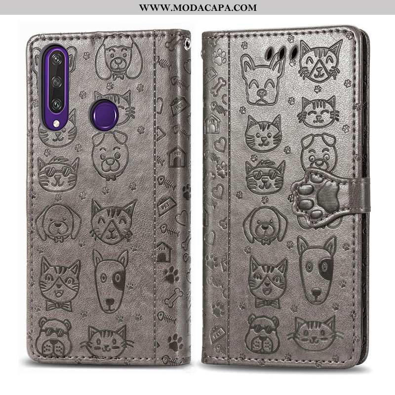 Capa Huawei Y6p Protetoras Floral Cachorro Capas Couro Gato Roxa Online