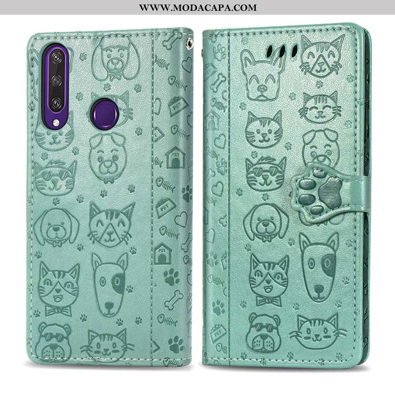 Capa Huawei Y6p Protetoras Floral Cachorro Capas Couro Gato Roxa Online