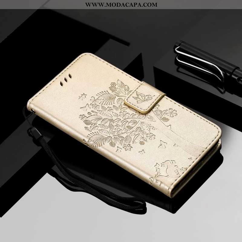 Capas Huawei Y6p Protetoras Cases Antiqueda Dourada Cover Couro Venda