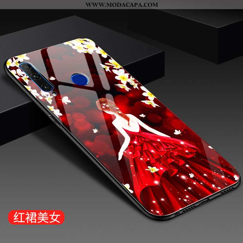 Capa Huawei Y6p Personalizada Protetoras Antiqueda Resistente Vermelho Malha Estilosas Baratas